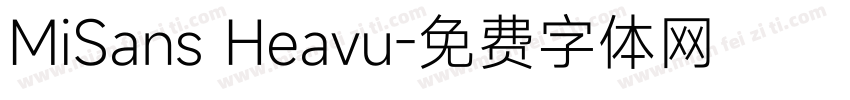 MiSans Heavu字体转换